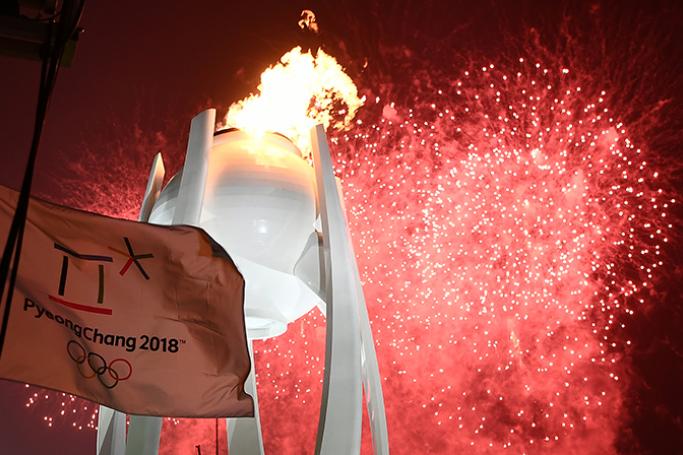 ၂၀၁၈ ခုနှစ်ဖေဖော်ဝါရီလပြုလုပ်ခဲ့သော PyeongChang 2018 Olympic Games ဖွင့်ပွဲအခမ်းအနား ဓာတ်ပုံ - EPA