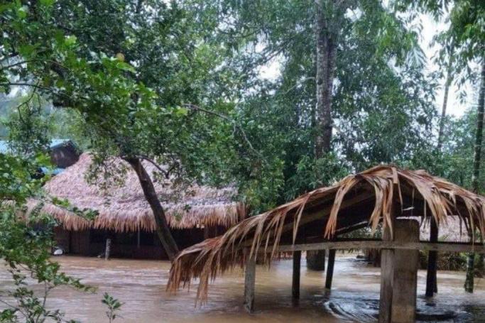 ဘီးလင်းမြို့နယ်၊ အလူးလေးကျေးရွာ ရေကြီးနစ်မြုပ်မှု မြင်ကွင်း