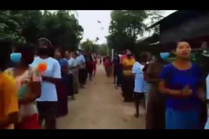 Embedded thumbnail for ယင်းမာပင်မြို့နယ်မှ ရွှေနွယ်သွေးသပိတ်စစ်ကြောင်း (၅၂၇) ရက်မြောက် ချီတက်ဆန္ဒပြ