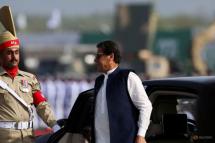 Pakistani Prime Minister Imran Khan, arrives to attend the Pakistan Day military parade in Islamabad, Pakistan Mar 23, 2022. (Photo: REUTERS/Saiyna Bashir)