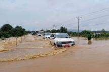 ဓါတ်ပုံ- လူမှုကွန်ယက် ပုံအညွှန်း- ဘီးလင်းမြို့နယ်အတွင်း ရေကြီးရေလျှံမှုအခြေအနေ