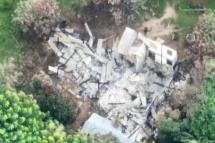 ပုံအညွှန်း - ဖရူဆိုမြို့နယ်ရှိ နေအိမ်တလုံး သြဂုတ်လအတွင်း မီးရှို့ခံထားရမှု မြင်ကွင်း (ဓာတ်ပုံ-KNDF)