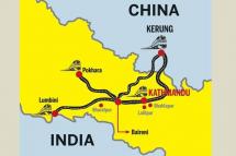 ပုံအညွှန်း-ခတ္တမန္ဒူ-ကာရွန် ရထားလမ်း စီမံကိန်း မြေပုံ