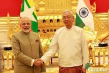 Photo - အရပ်သားအစိုးရ လက်ထက် အိန္ဒိယ ဝန်ကြီးချုပ် နာရင်ဒြာမိုဒီ မြန်မာနိုင်ငံသို့ လာရောက်စဥ်