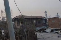 ဓာတ်ပုံ- ယင်းမာပင်မြို့နယ်၊ ကုန်းရွာကို စစ်ကောင်စီတပ်က မတ်လ ၁ ရက်နေ့တွင် မီးရှို့ဖျက်ဆီးခဲ့သည့် မြင်ကွင်း (CJ)