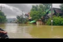 Embedded thumbnail for မိုးသည်းထန်စွာ ရွာသွန်းမှုကြောင့် မွန်၊ တနင်္သာရီနဲ့ ကရင်ပြည်နယ်တို့တွင် ရေကြီးရေလျှံမှုများ ဖြစ်ပွားနေ